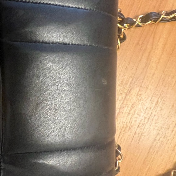 CHANEL FLAP BLACK VERTICAL LAMBSKIN  JUMBO - Picture 13 of 16